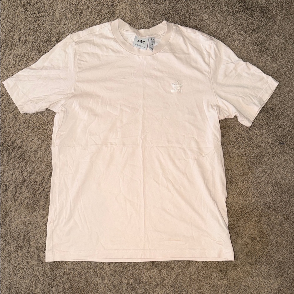 Adidas Men's Off-White Short Sleeve Tee